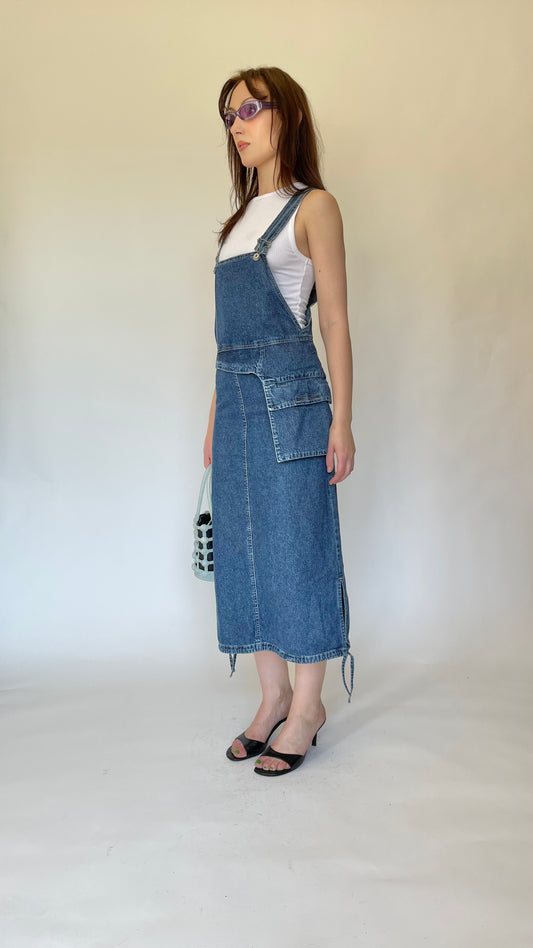 CDJ denim overall dress (size 30)