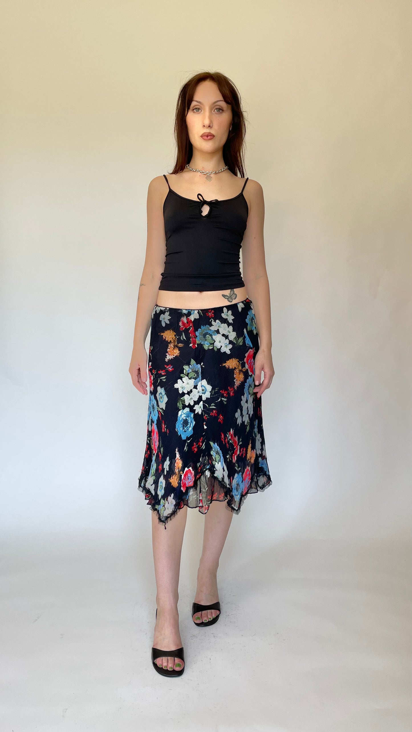 Italian floral skirt (size 25-28)