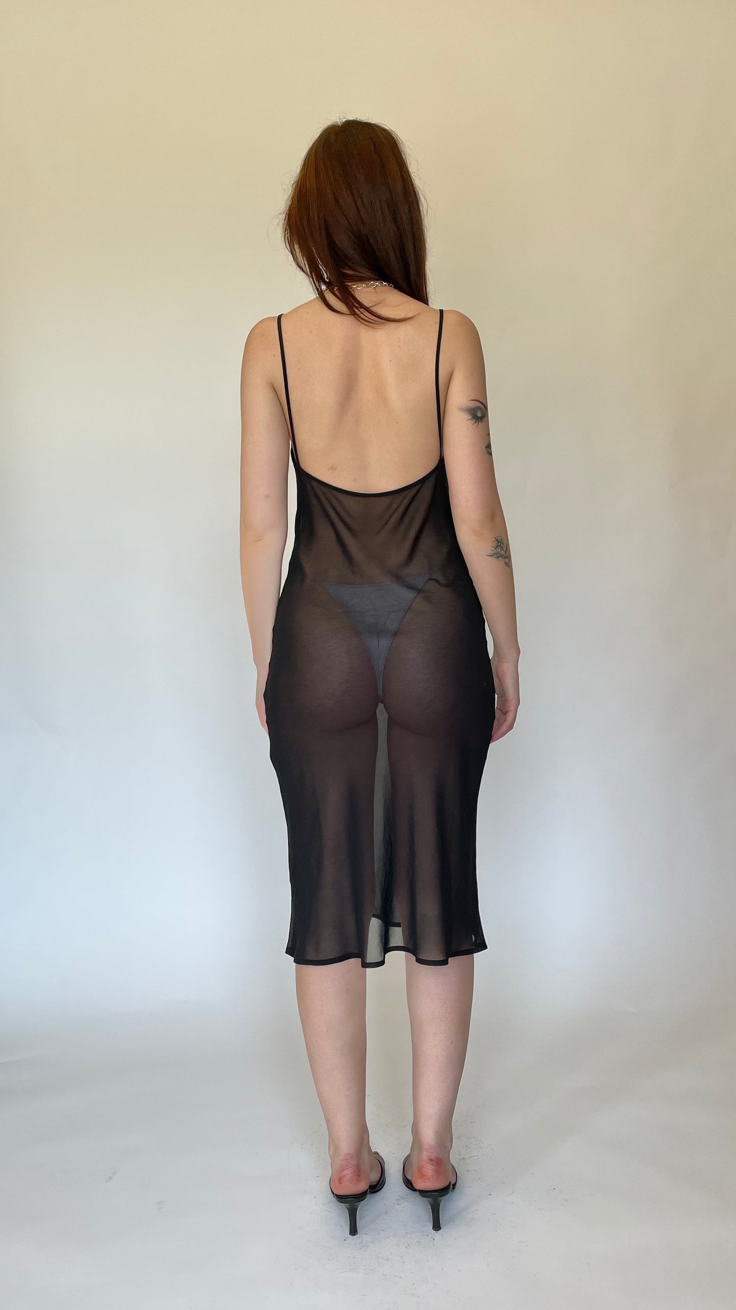 Sheer slip dress (size S)